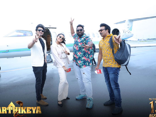 Karthikeya 2 Movie Promotions At Vijayawada